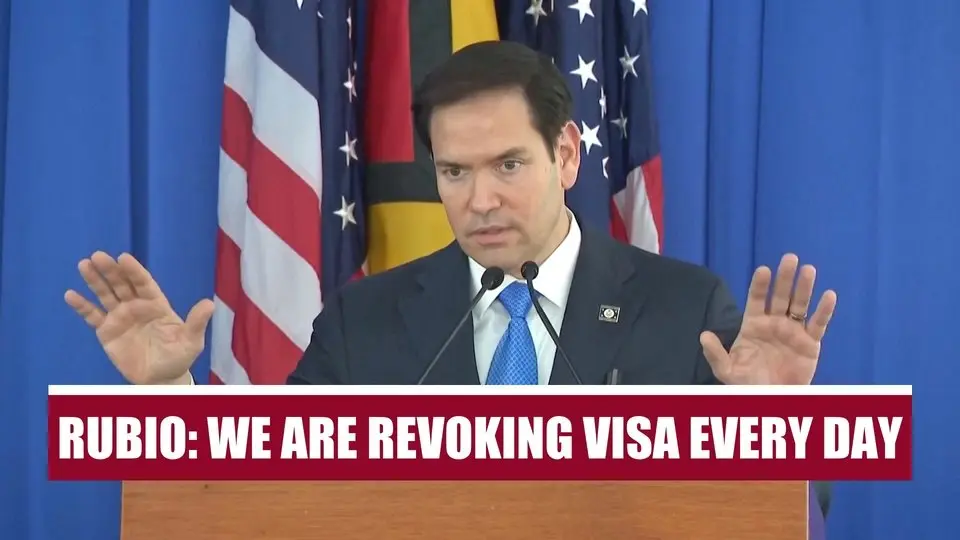Rubio Says US Revoked Over 300 Visas: "We Do It Every Day"