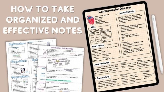 How to Take Organized and Effective Notes + Study Tips - Studymas 2020