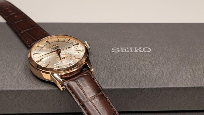 -unboxing the Seiko Presage Side Car SARY132 Cocktail Time.