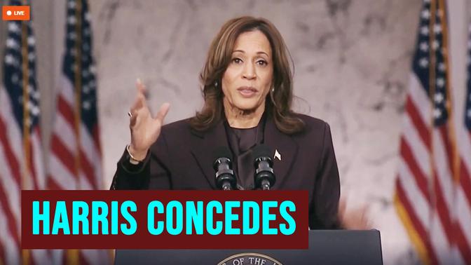 Full Speech: Vice President Kamala Harris Concedes