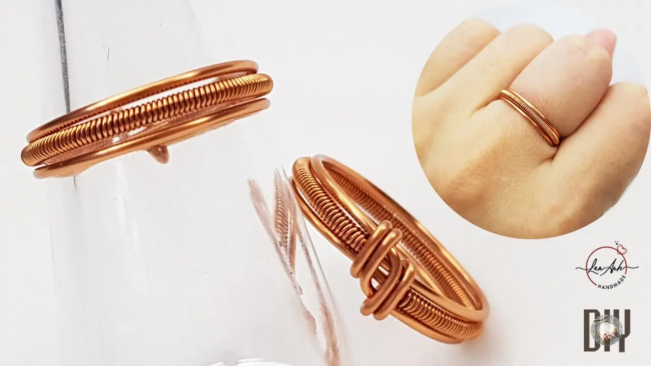 Nhẫn sử dụng kỹ thuật Đan dây cơ bản - Trang sức cho cả nam và nữ 507