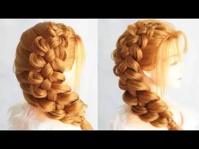One Side Braid Hairstyle Step By Step - Side French Braid Hairstyle
