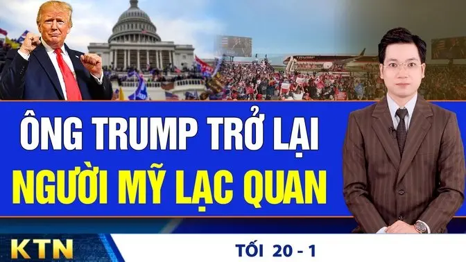 TỐI 20/1: Ông Trump ký 200 hành động hành pháp ngày đầu; Cháy lớn công ty gỗ Bình Dương