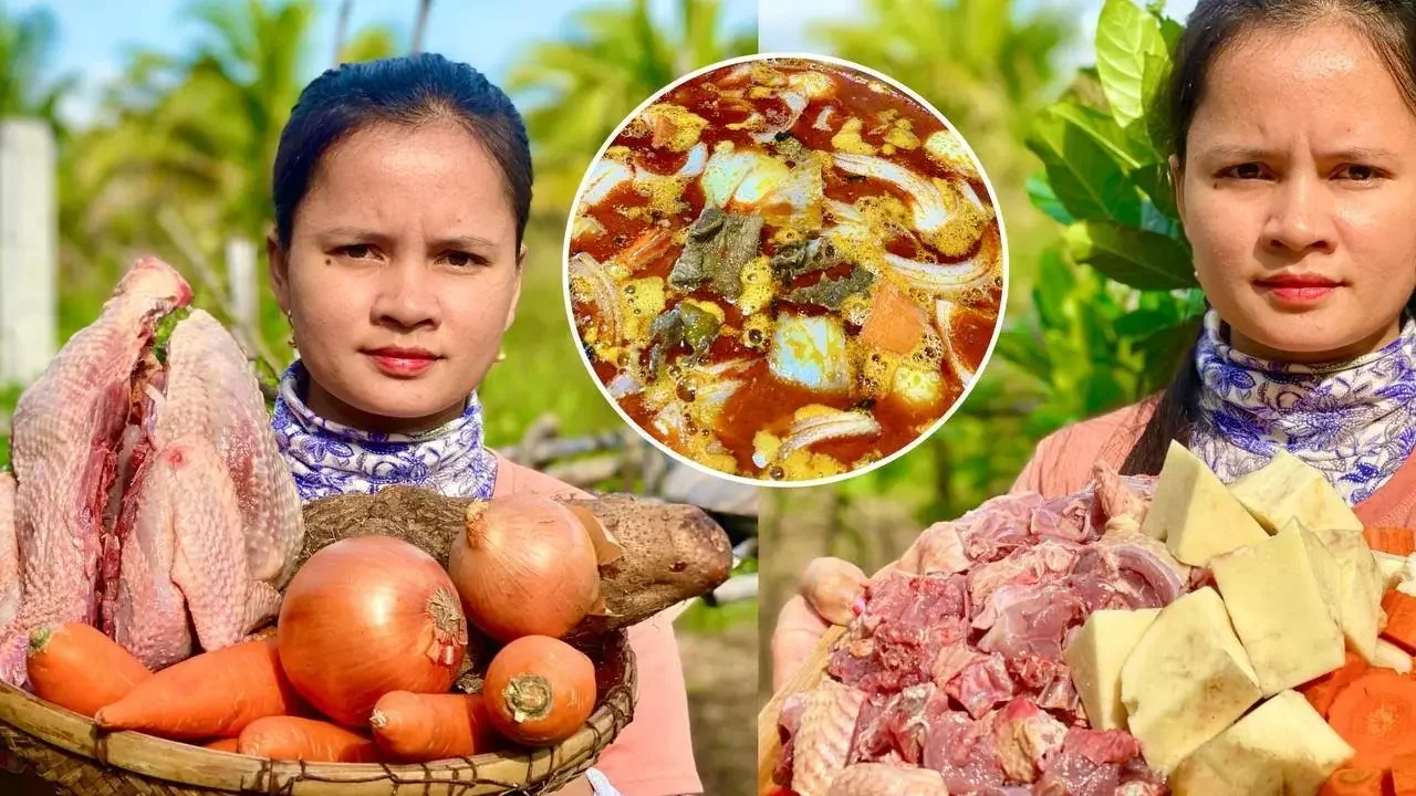 TASTY CURRY CHICKEN COOK SHOW - DARY COOKING