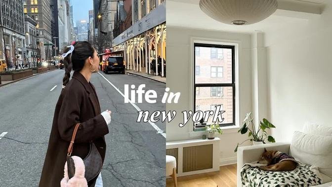 LIFE IN NYC | new years reset, simple birthday in my 20s, planning my goals