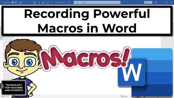 Recording Powerful Macros in Microsoft Word