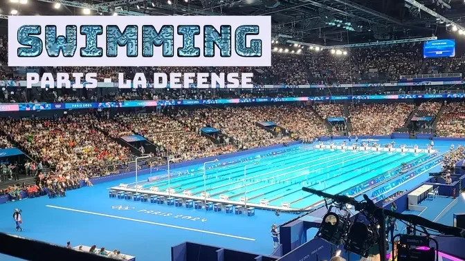 Swimming evening in Paris - La Défense, 3 August 2024