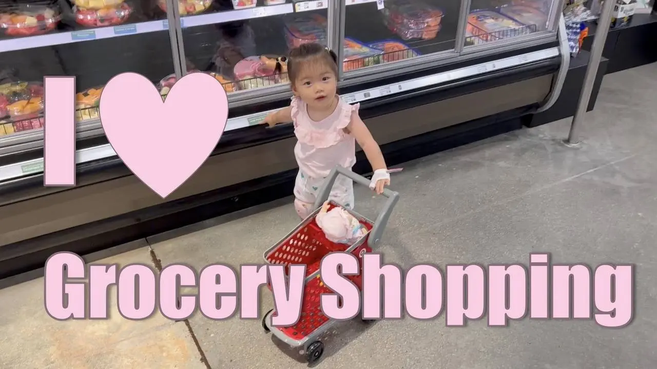 1 Year Old Does Grocery Shopping. Guess What I Bought? #gjwbabies