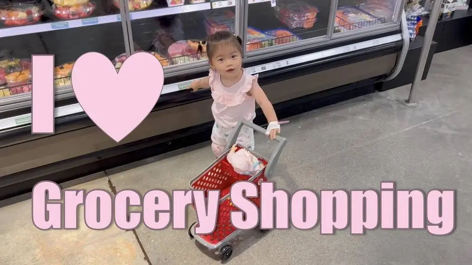 1 Year Old Does Grocery Shopping. Guess What I Bought? #gjwbabies