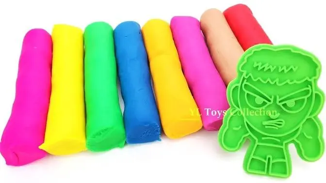 Learn Colors with Play Doh Modelling Clay and Marvel Avengers Cookie Cutter Surprise Mr Potato Head