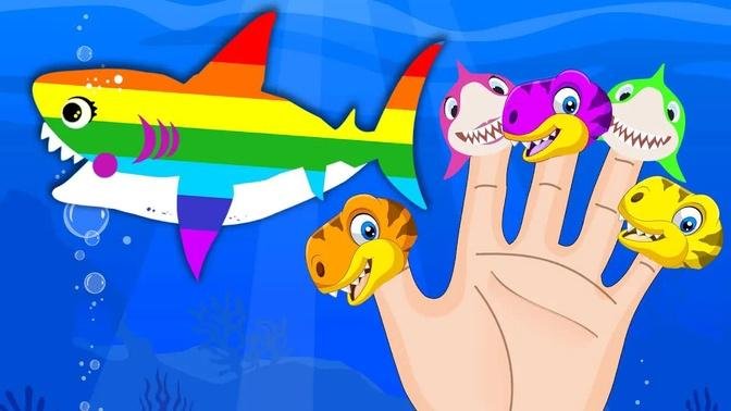 Rainbow Shark Lollipop + Baby Shark Finger Family + More Nursery Rhymes