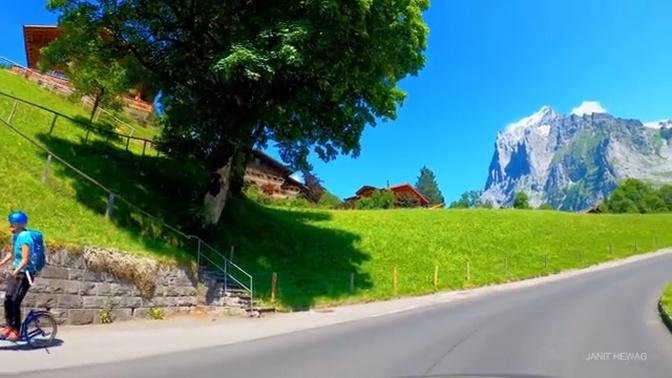 Grindelwald Valley 4K, unforgettable behind-the-wheel experience in Switzerland