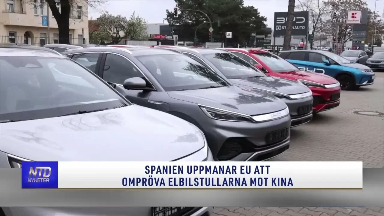 Spanien uppmanar EU att ompröva elbilstullar mot Kina