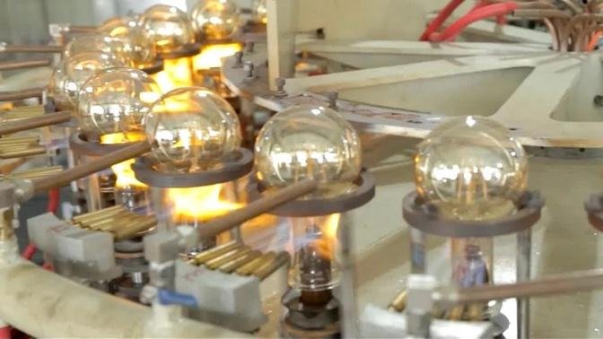 Production of LED lamps