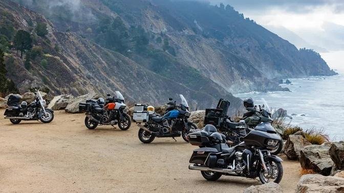 Pacific Coast Highway on a Harley-Davidson