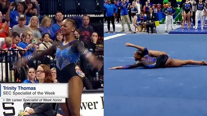 Trinity Thomas Perfect 10 Floor Florida Vs Auburn Ncaa Gymnastics 2023 Videos