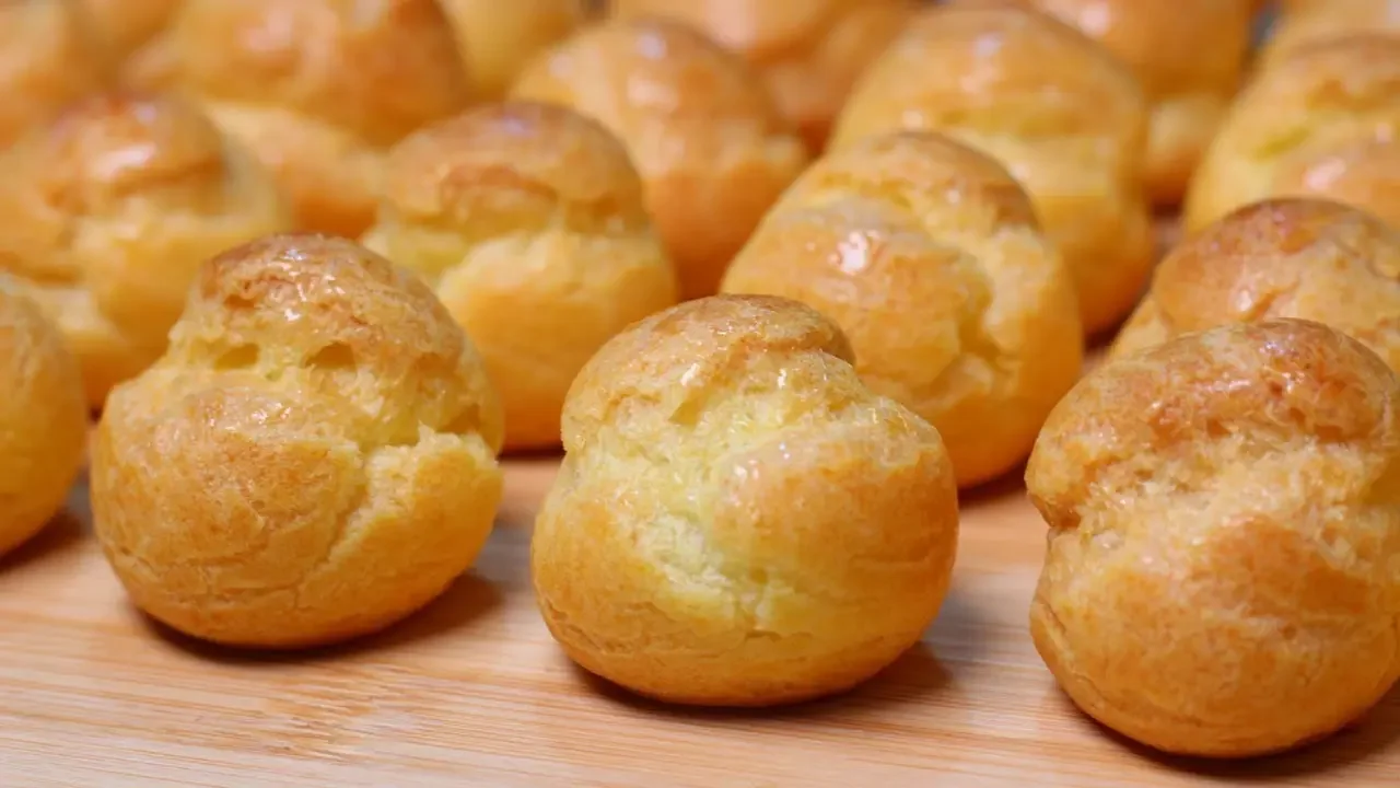 한입에 쏙 들어가는 베이비슈 만들기.Cream Puff (Mini) 슈크림.바닐라&초코.홈베이킹