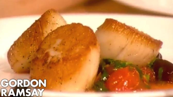 How To Cook Perfect Scallops Part 2 Gordon Ramsay   672 