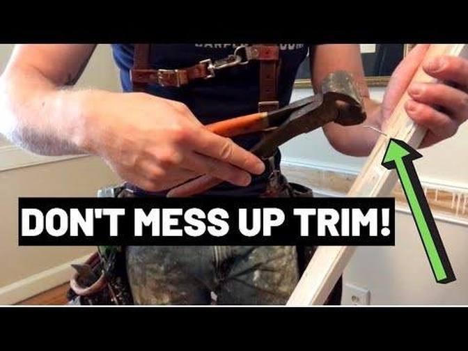 HOW TO REMOVE TRIM LIKE A PRO! Don't mess up your trim and casings...