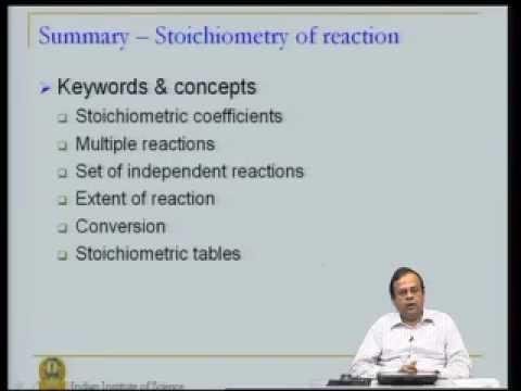 Mod-02 Lec-02 Basic Concepts:Representation of Chemical Reactions