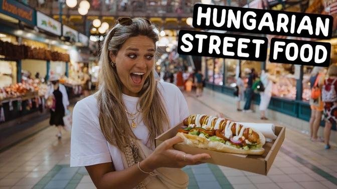 ULTIMATE HUNGARIAN STREET FOOD TOUR IN BUDAPEST (we ate the world's biggest hot dog)
