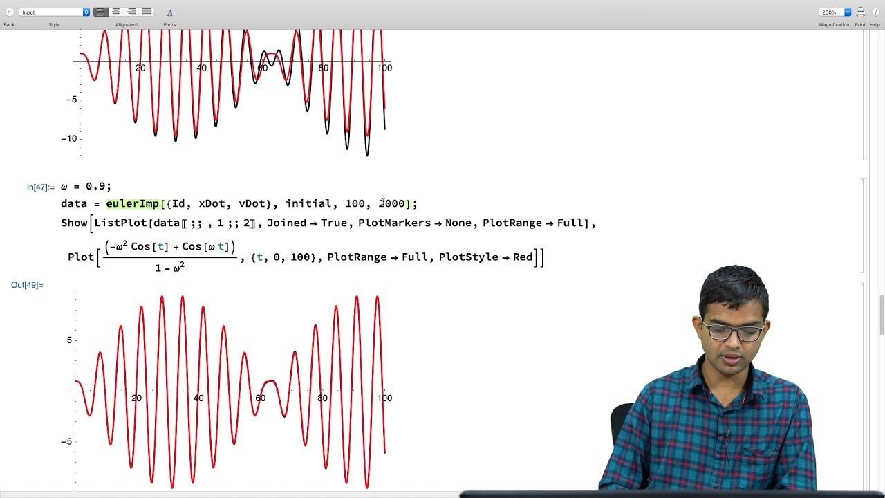 Driven oscillations using the Improved Euler method