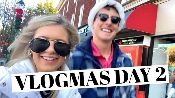 VLOGMAS DAY 2: lunch date, cyber monday, unboxing haul, going blonder