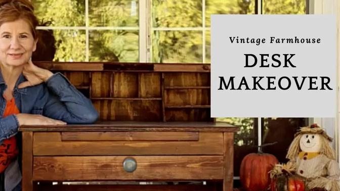 Desk Makeover | Vintage Farmhouse