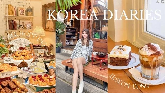 korea vlog 🇰🇷 cafe hopping in seoul, ikseon-dong hanok village [ENG/中字]