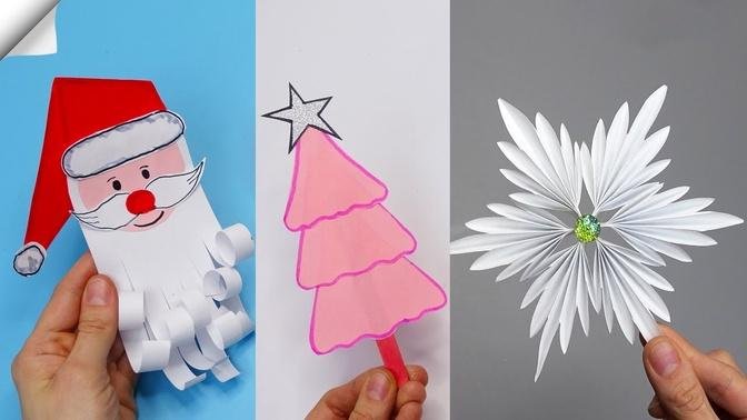 5 DIY christmas paper crafts - Paper christmas decorations 2023