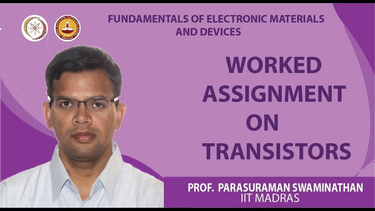 Worked assignment on transistors
