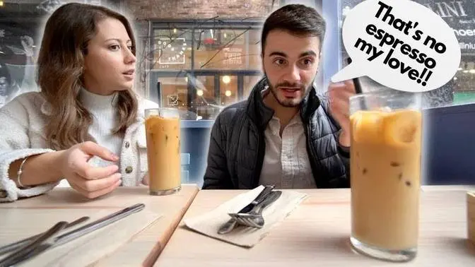 ITALIAN HUSBAND EATS WHAT AMERICAN WIFE EATS FOR 24 HOURS!