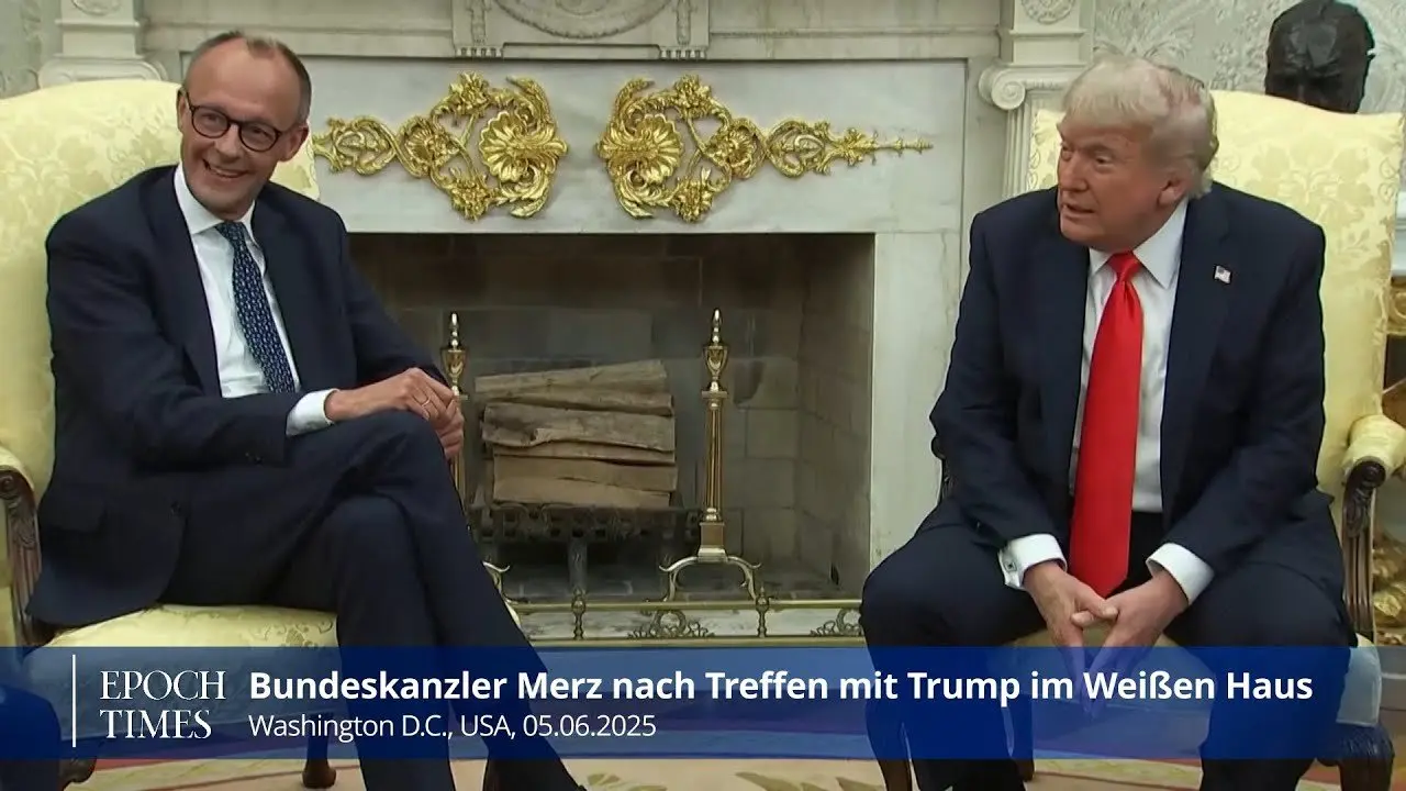 Bundeskanzler Merz nach Treffen mit Trump im Weißen Haus „äußerst zufrieden“