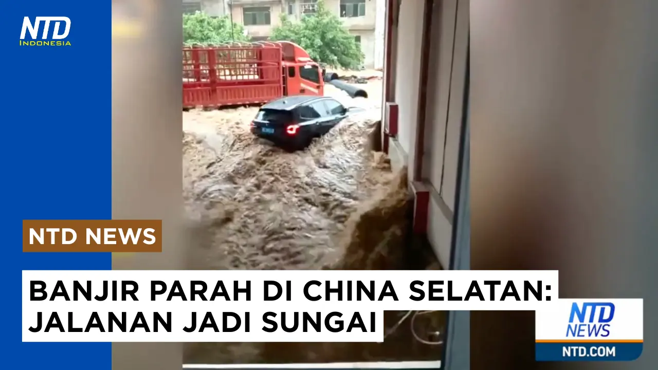 Banjir China Selatan Semakin Parah, Jalanan Jadi Sungai #banjir #bencanaalam