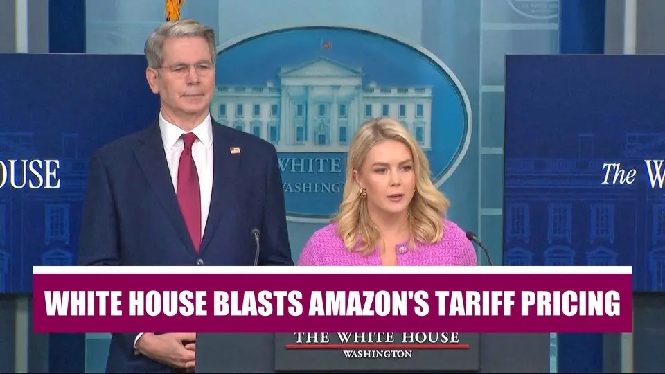 White House: Amazon Displaying Tariff Prices 'Hostile and Political'