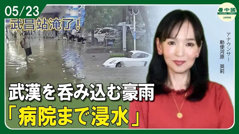 武漢を呑み込む豪雨 「病院まで浸水」