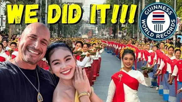 Chúng tôi đã làm nên lịch sử tại Chiang Mai! 🇹🇭 | Kỷ lục Guinness thế giới về múa