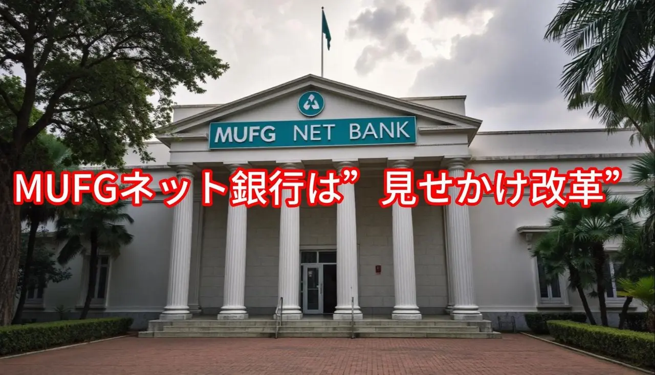 MUFGネット銀行は”見せかけ改革”