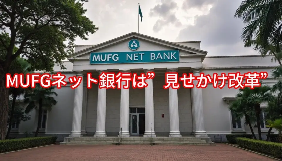 MUFGネット銀行は”見せかけ改革”