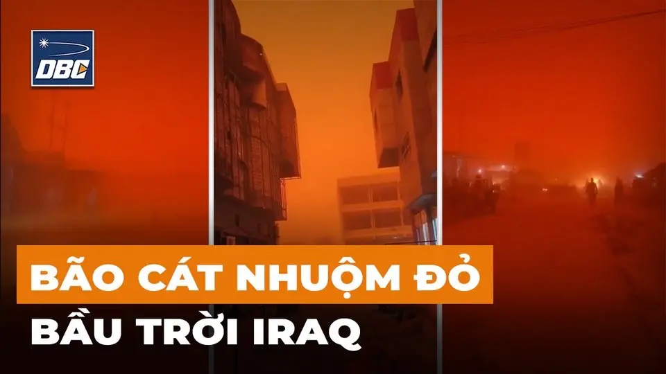 Bão cát tấn công Iraq, hàng ngàn người nhập viện giữa khủng hoảng không khí trầm trọng.