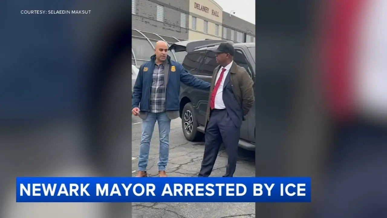 Mayor of Newark, New Jersey, released after arrest at immigration detention center