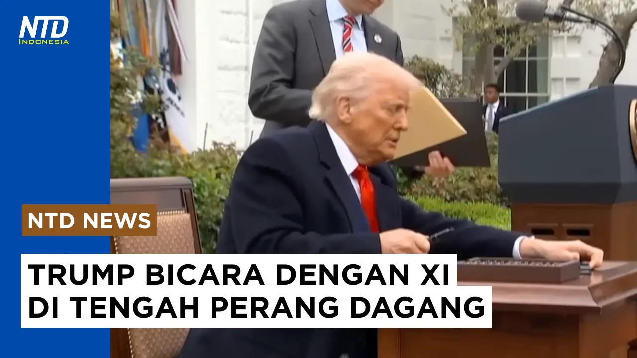 Trump dan Xi Bicara di Telepon di Tengah Perang Dagang #perangdagang #perangtarif