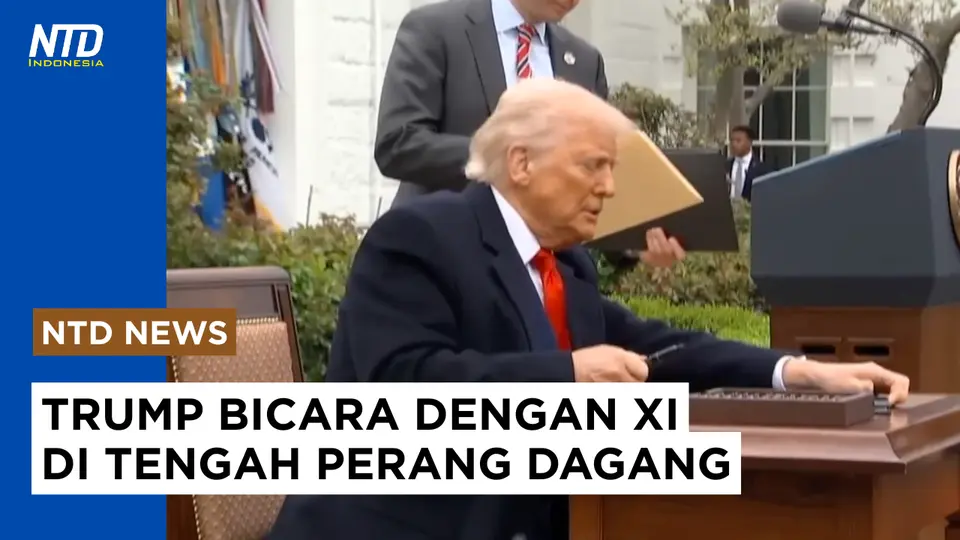 Trump dan Xi Bicara di Telepon di Tengah Perang Dagang #perangdagang #perangtarif