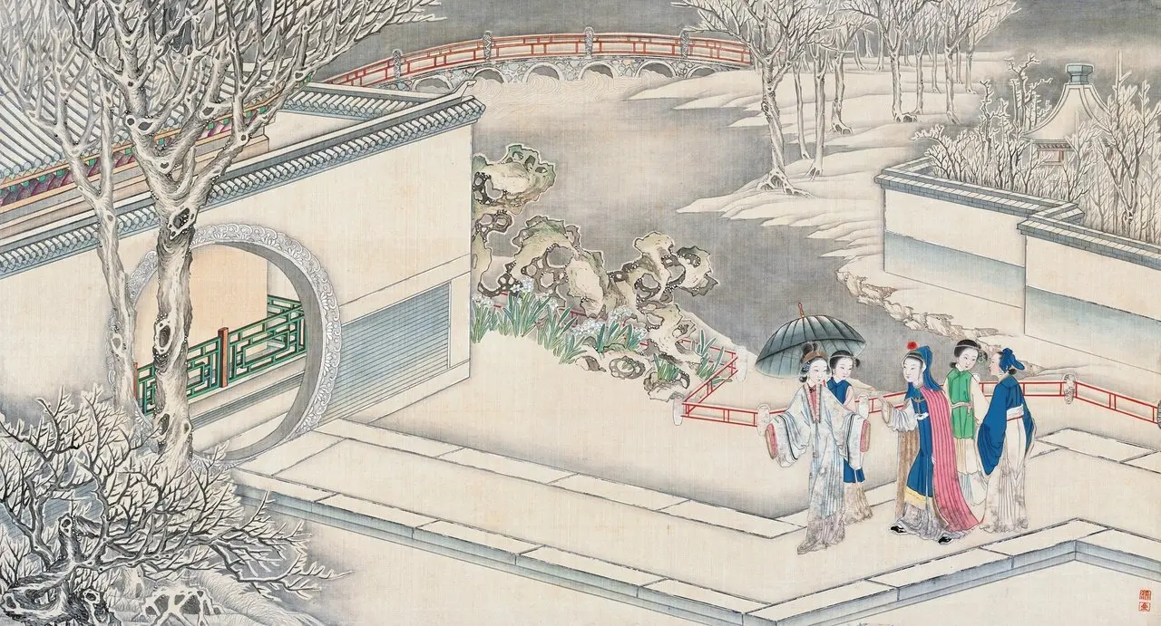 细说红楼之玖：黛玉宝玉探病梨香院，那一场雪天围炉。
