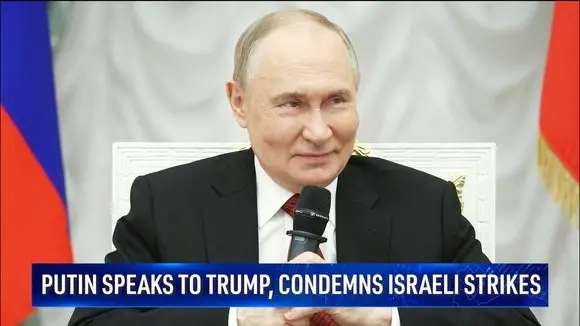 Putin Speaks to Trump, Condemns Israeli Strikes on Iran