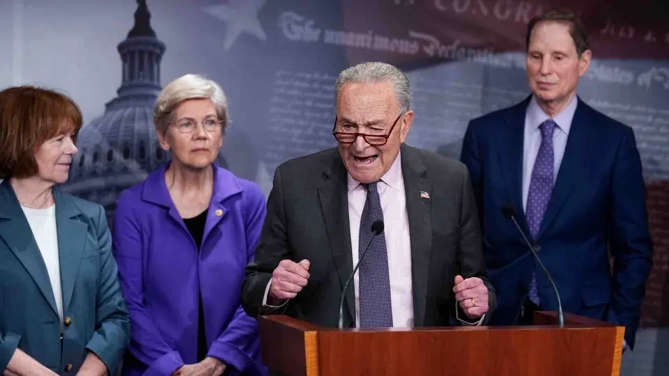 LIVE: Schumer, Senate Democrats Discuss the Effects of Trump's Tariffs