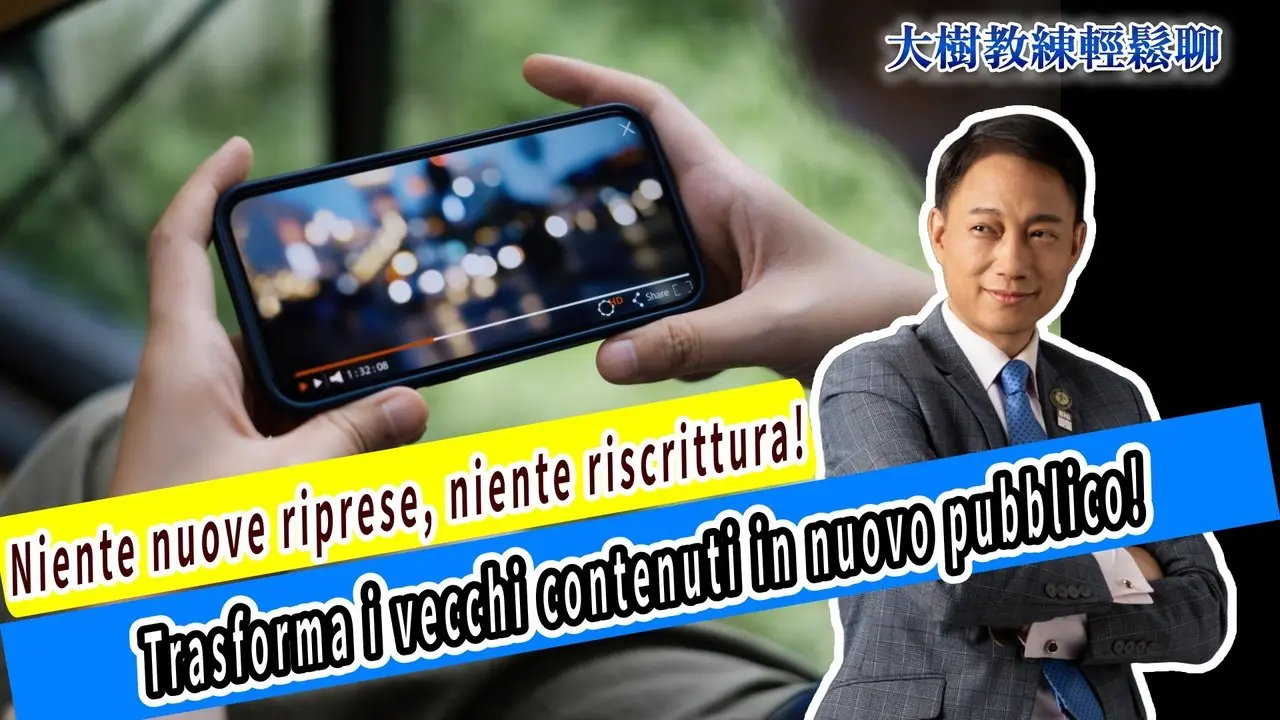 Niente nuove riprese, niente riscrittura! Trasforma i vecchi contenuti in nuovo pubblico!