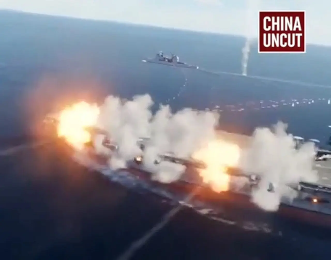 CCP Drops Video Simulating YJ-12 supersonic Missiles Sinking US Aircraft Carrier